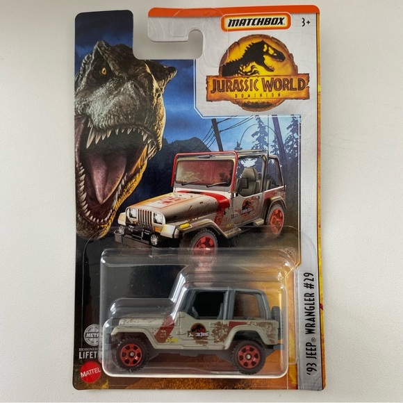 Jurassic World Matchbox ‘93 JEEP WRANGLER #29 - Picture 1 of 2